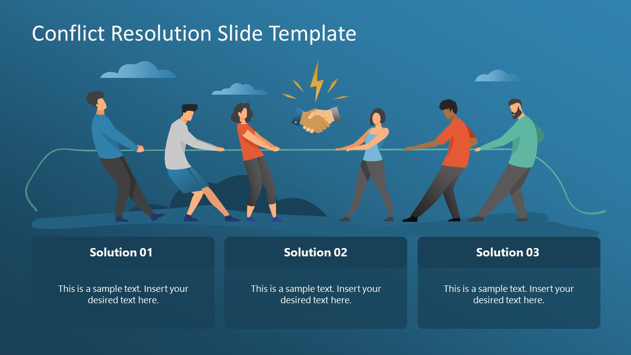 Free Conflict Resolution Slide PowerPoint Template