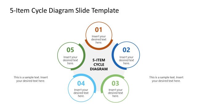Free 5-Item Cycle Diagram PowerPoint Template