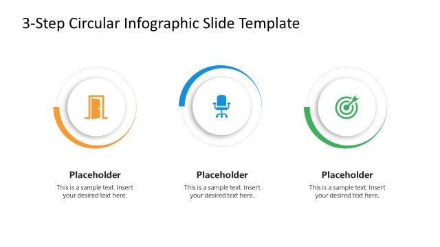 Free 3-Step Circular Infographic PowerPoint Template