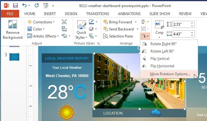 More rotation options in PowerPoint