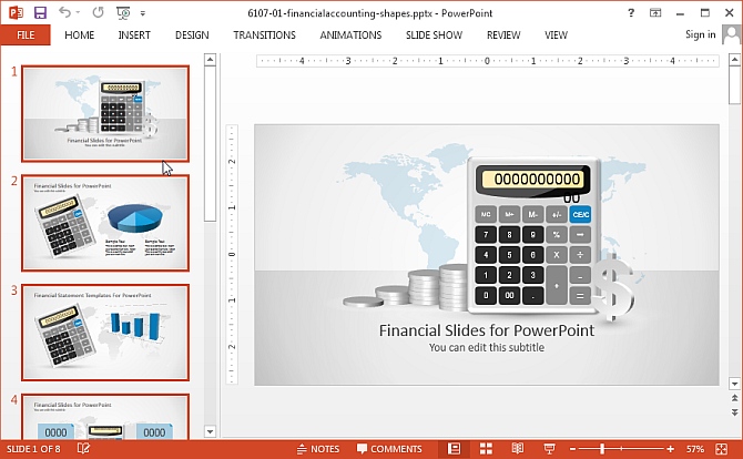 Select slides from preview pane