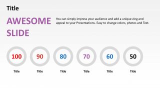 Business Presentation of Flat Ring Icons 