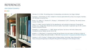 APA format References PowerPoint Templates
