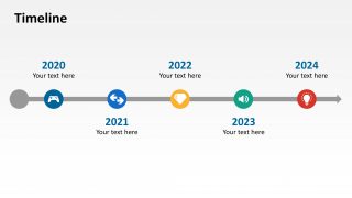 Horizontal Timeline PowerPoint Template