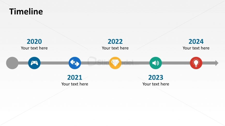 Animated Timeline Design For Powerpoint Right Arrow Slidemodel Images And Photos Finder