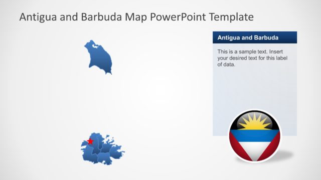 PowerPoint Map of Antigua and Barbuda