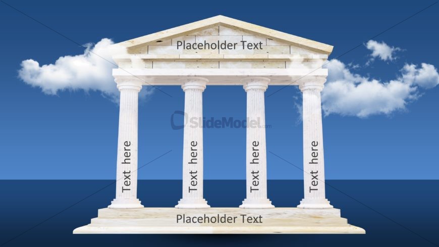 3d pillar design greek architecture ppt slidemodel inr