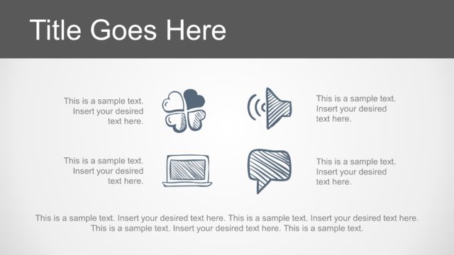 Hand drawing Process Icons Slide