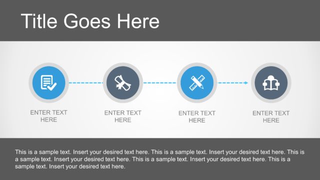 PowerPoint 4 Steps Circular Process