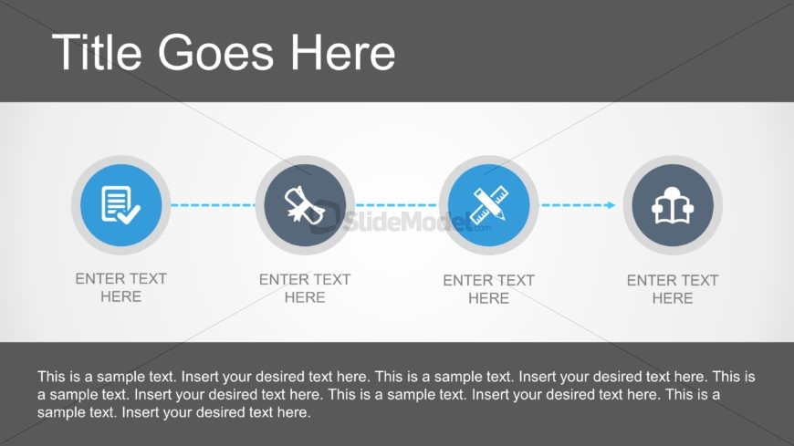 Timeline with Dotted Arrow