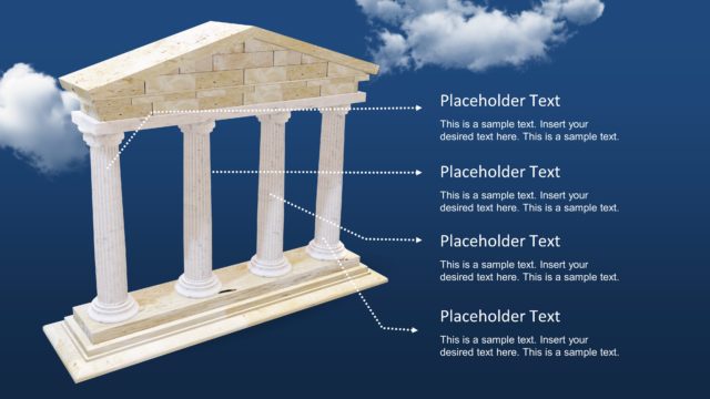 3D Model Diagram of 4 Pillars