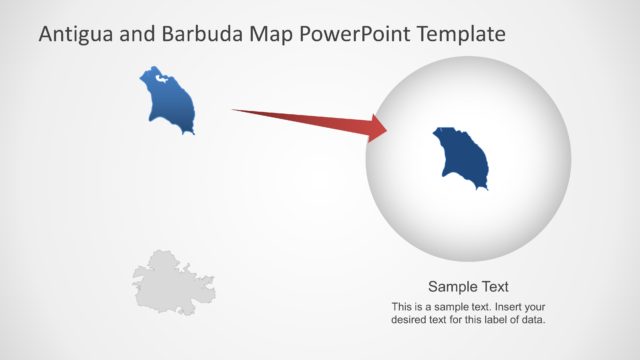 Antigua and Barbuda PowerPoint Map with Highlight
