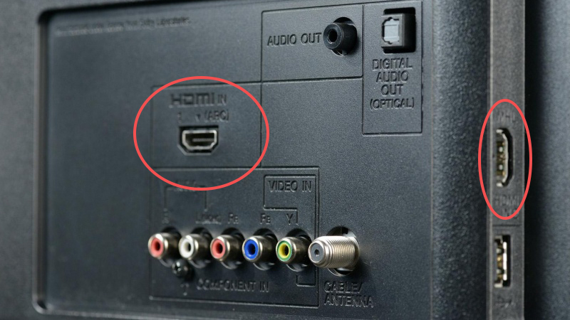 samsung smart tv hdmi port location