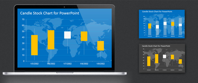 How To Edit the Candlestick Chart PowerPoint Template