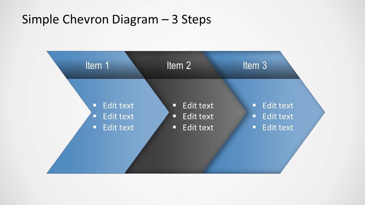 Simple Chevron Diagram for PowerPoint - SlideModel