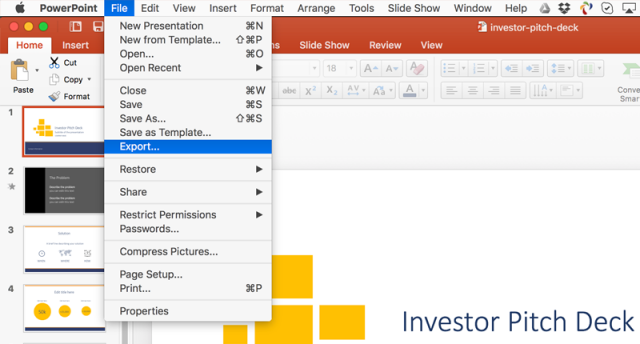 PowerPoint to PDF - Borderless PDF Printing with Mac OS - SlideModel