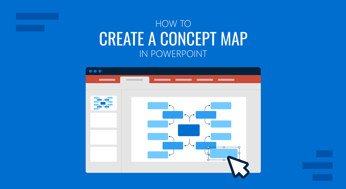 Cover for How to Make a Concept Map in PowerPoint guide by SlideModel