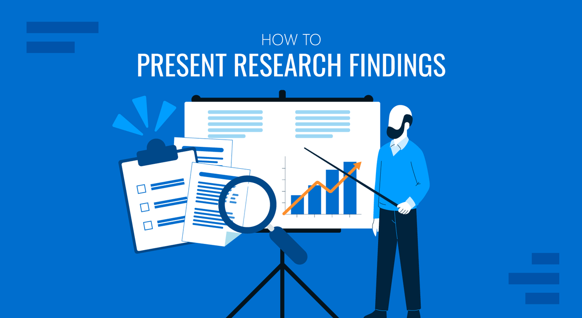 Cover for How to Present Research Findings guide by SlideModel