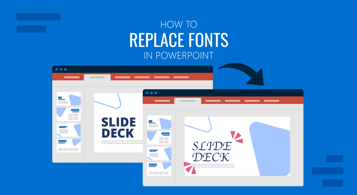 Cover for How to Replace Fonts in PowerPoint by SlideModel