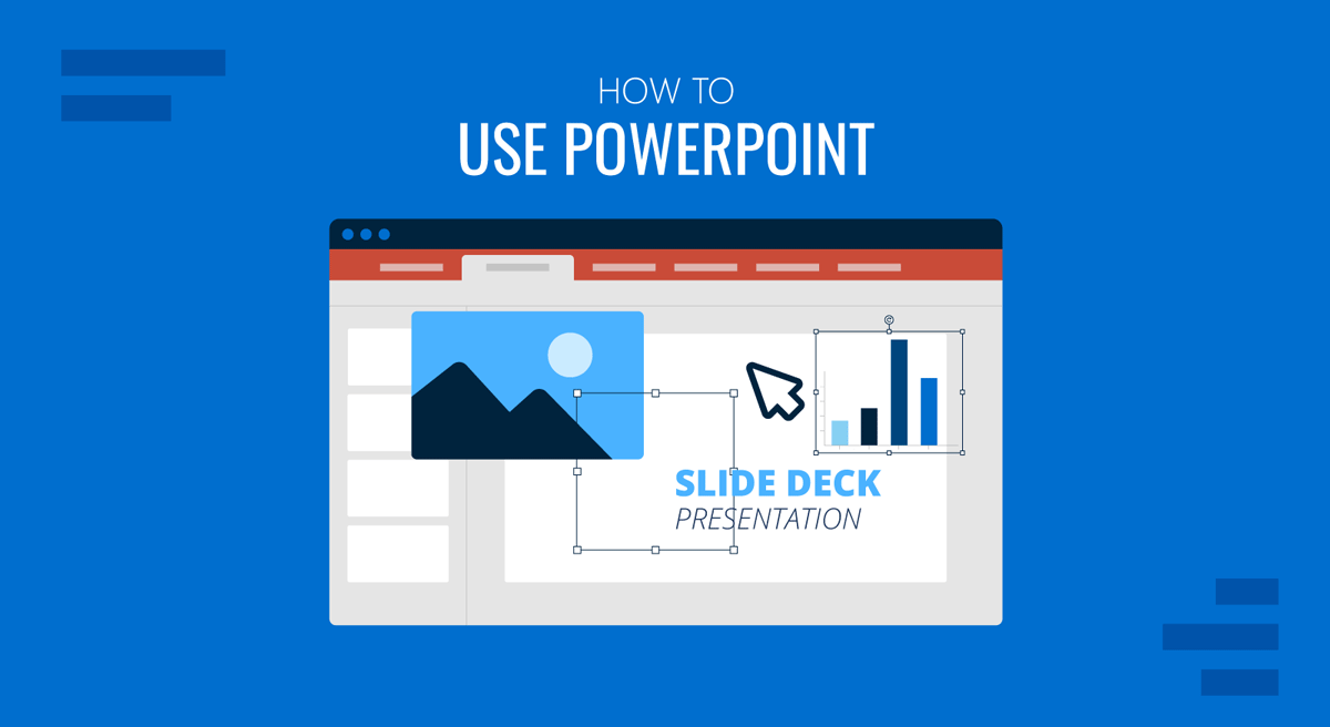 Cover for How to Use PowerPoint guide by SlideModel