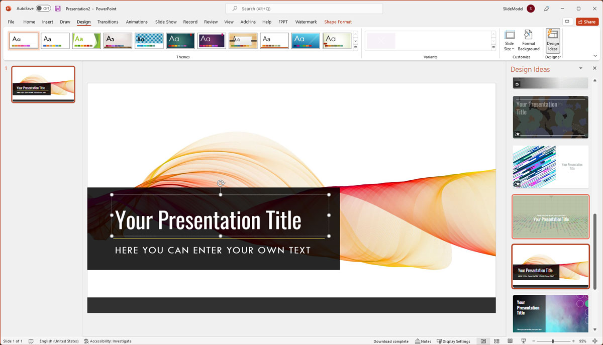 PowerPoint Design Idea Concept for Presentations