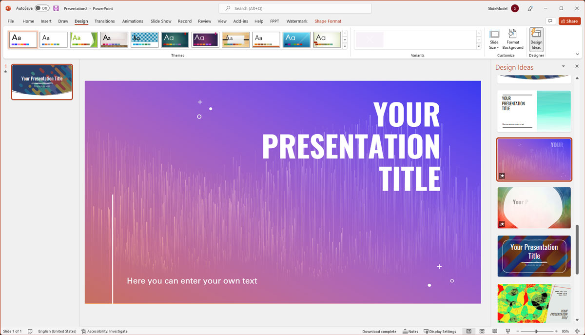 Modern PowerPoint Design Idea Concept Template