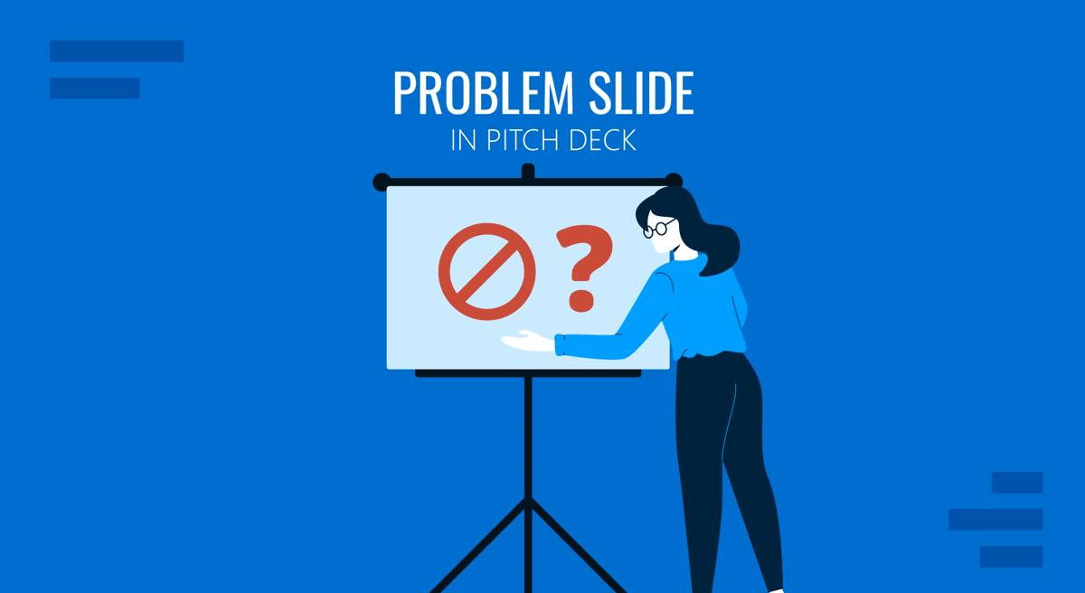 Cover for Problem Slide in Pitch Deck guide by SlideModel