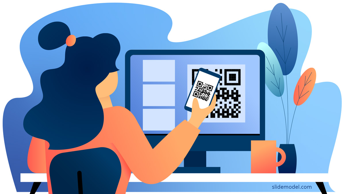 QR Code Remote Meeting Presentation