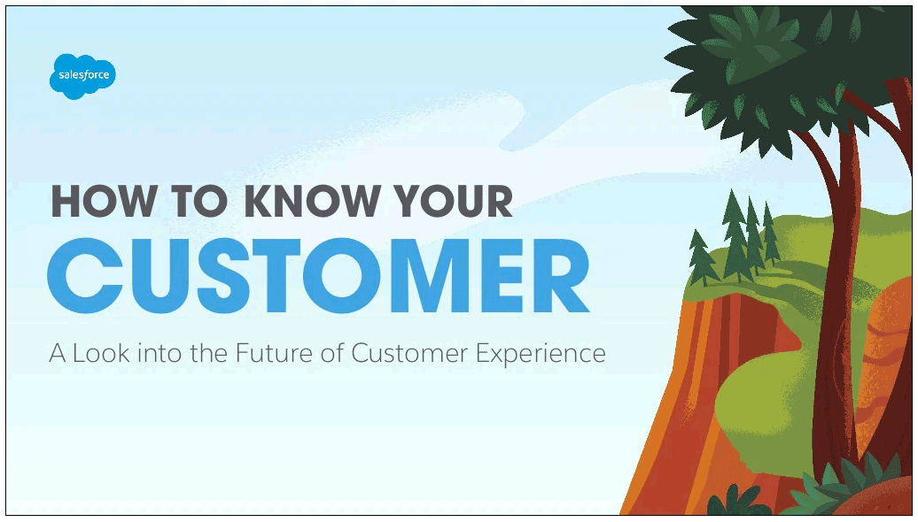 Business Presentation Example by Service Salesforce on How to Know Your Customer. A look into the Future of Customer Experience.