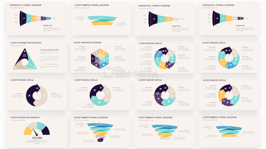 Free PPT Infographics Bundle Pastel Colors
