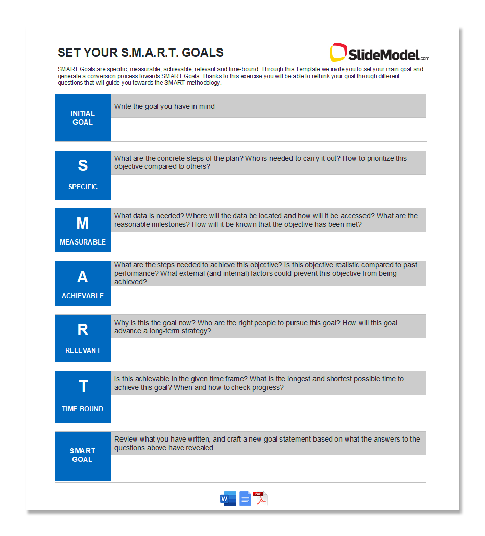 smart goal setting worksheet examples