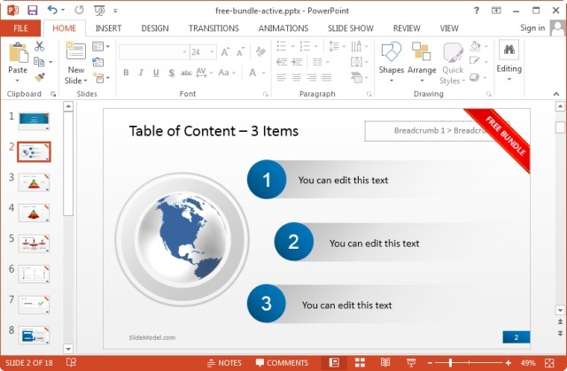 slide in powerpoint