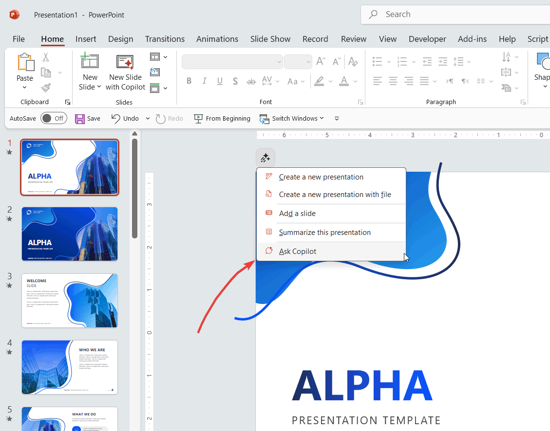 How to Translate a PowerPoint with Copilot