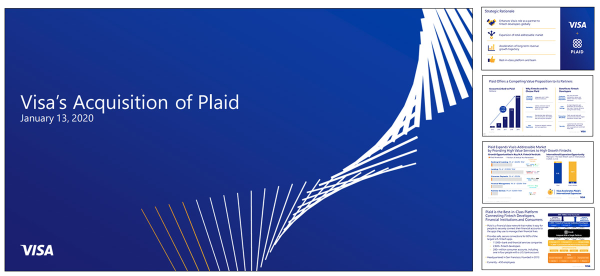 VISA Acquisition of Plaid Business presentation.