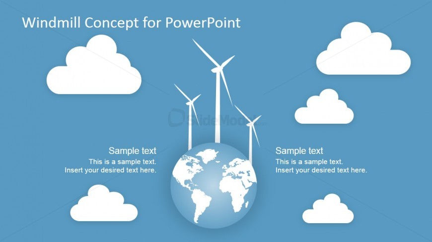 PowerPoint Shapes featuring Eolic Energy